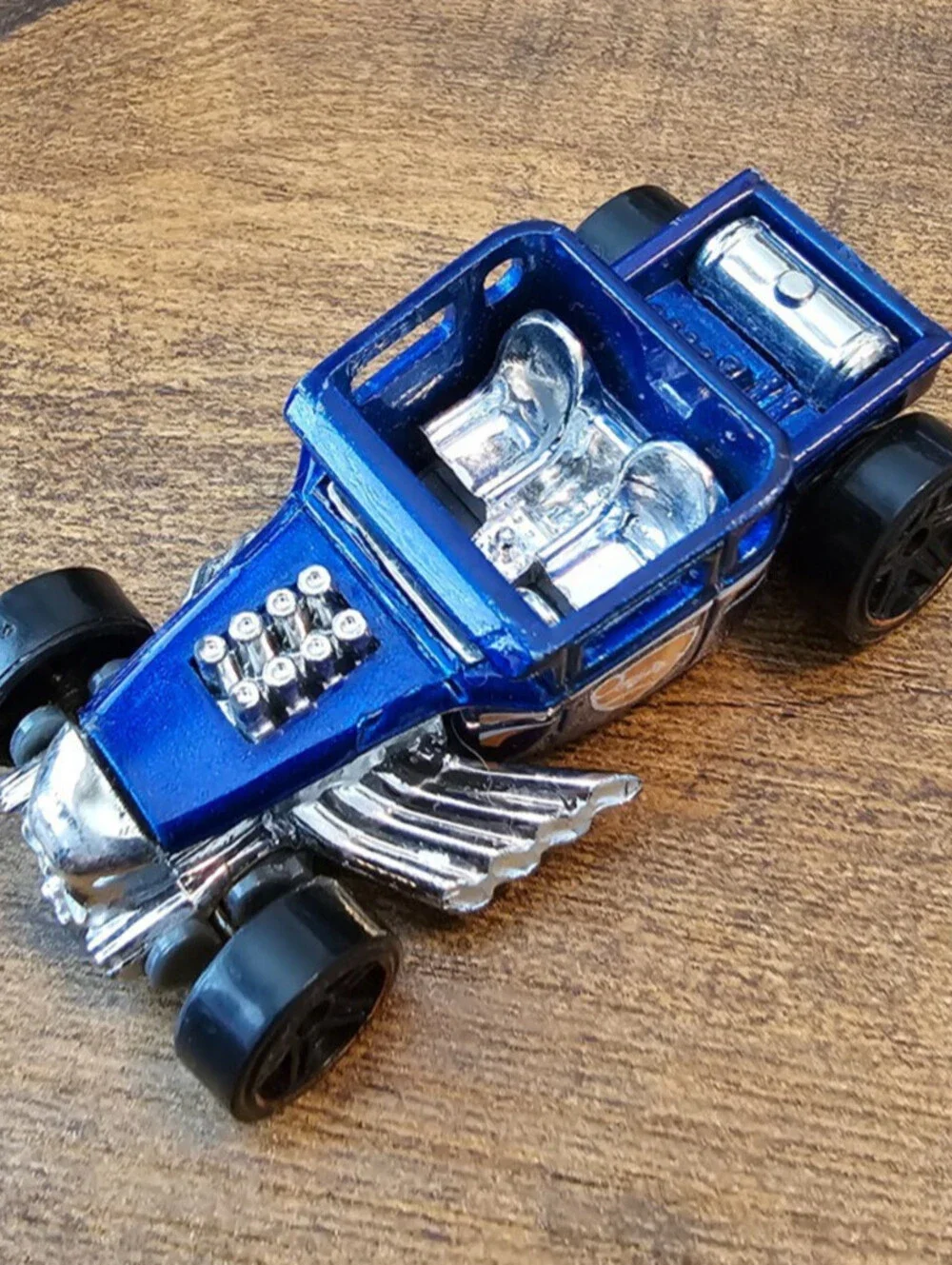 2018 HOT WHEELS BONE SHAKER ROCKET LEAGUE BLUE 1:64 DIECAST 2 3/8